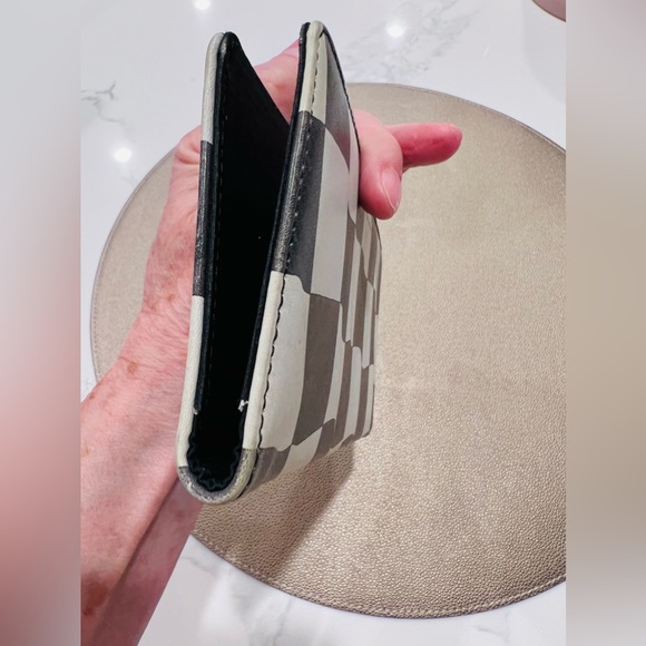 Leather Check Book Cover- NASCAR Checkered Flag - Picture 7 of 8